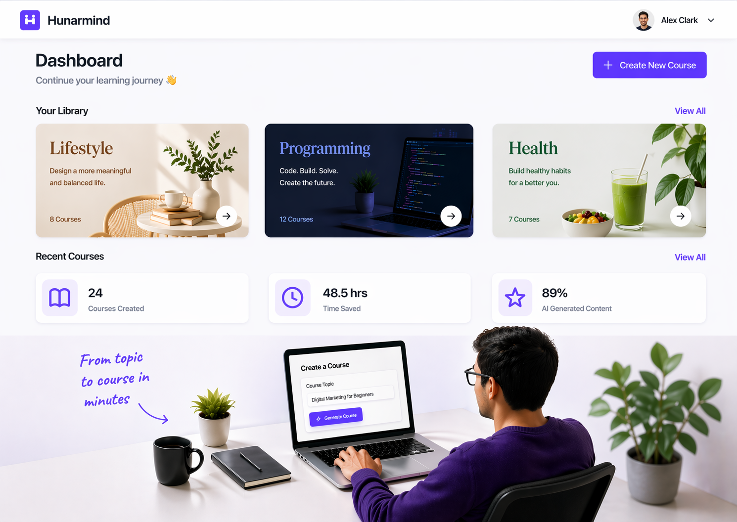 AI Course Creator Dashboard